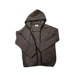 Zara Girls Knit Wear Winter Collection Gray Hooded Jacket 13-14